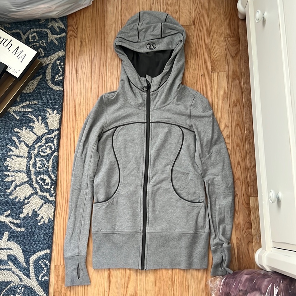 Lululemon grey scuba full zip